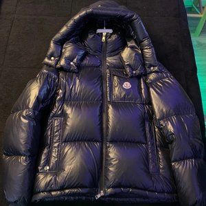 Men's Moncler Montbeliard Black Down Coat